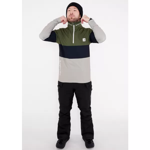  Funktionelle Thermo -Sweatshirt -Premium von Männern ALTISPORT VOJ/ALM051TER03 KHAKI 