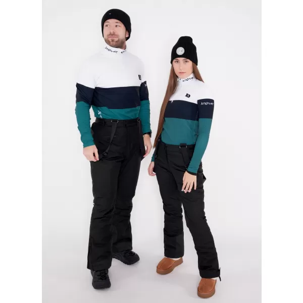  Frauenfunktionaler Thermo -Sweatshirt Premium ALTISPORT VOJ/ALW051TER03 WEIß -GREEN 