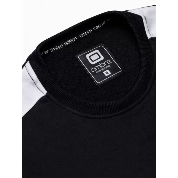  Herren Sweatshirt OMBRE OM-SSNZ-22FW-010 SCHWARZ 