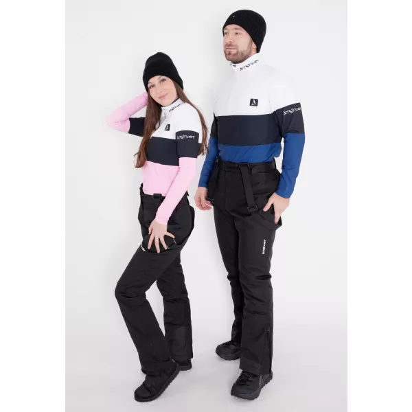  Frauenfunktionaler Thermo -Sweatshirt Premium ALTISPORT VOJ/ALW051TER03 WEIß -PINK 