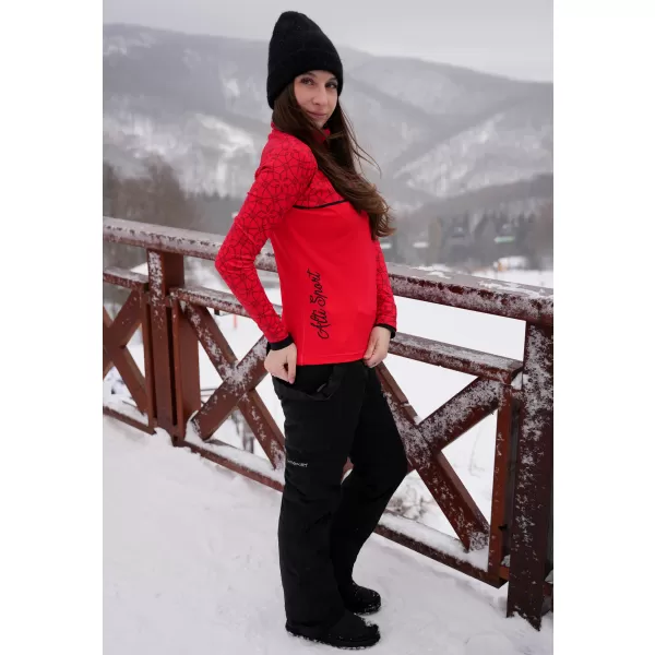  Frauenfunktionaler Thermo -Sweatshirt Premium ALTISPORT VOJ/ALW053TER03 ROT 