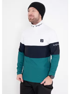 Funktionelle Thermo -Sweatshirt -Premium von Männern ALTISPORT VOJ/ALM051TER03 WEIß -GREEN