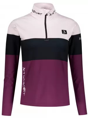 Frauenfunktionaler Thermo -Sweatshirt Premium ALTISPORT VOJ/ALW051TER03 BURGUND