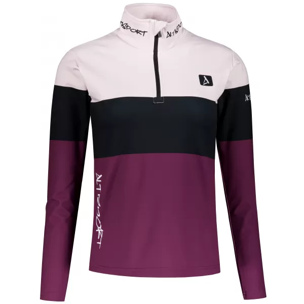  Frauenfunktionaler Thermo -Sweatshirt Premium ALTISPORT VOJ/ALW051TER03 BURGUND 