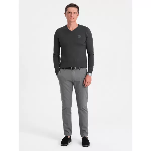 Herrenpullover OMBRE OM-SWBS-0107 GRAPHIT 