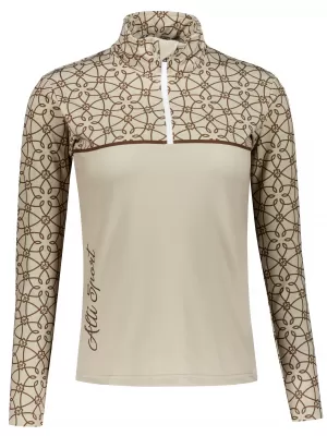 Frauenfunktionaler Thermo -Sweatshirt Premium ALTISPORT VOJ/ALW053TER03 BRAUN