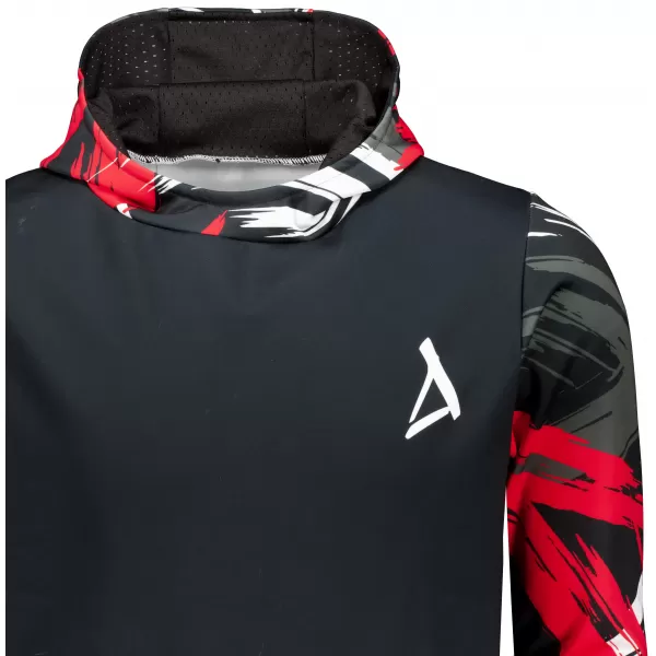  Hochwertiges Funktions-Sweatshirt für Herren ALTISPORT VOJ/ALM039MI01 SCHWARZ UND ROT 