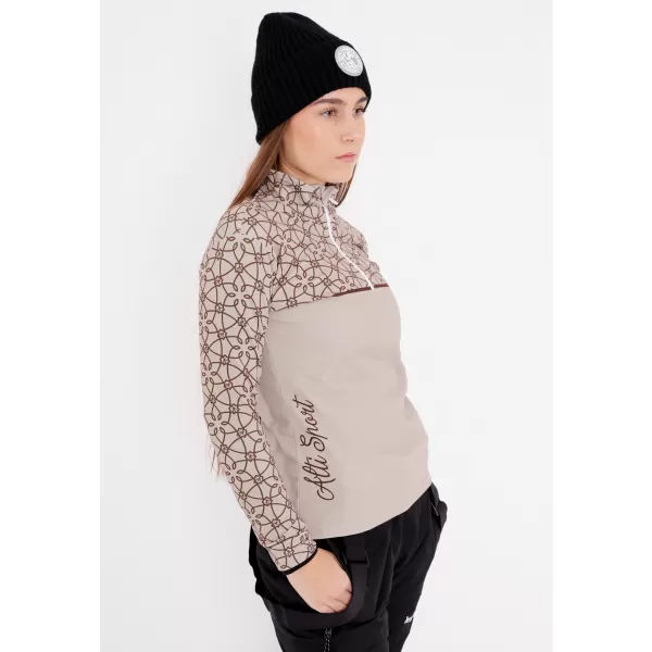  Frauenfunktionaler Thermo -Sweatshirt Premium ALTISPORT VOJ/ALW053TER03 BRAUN 