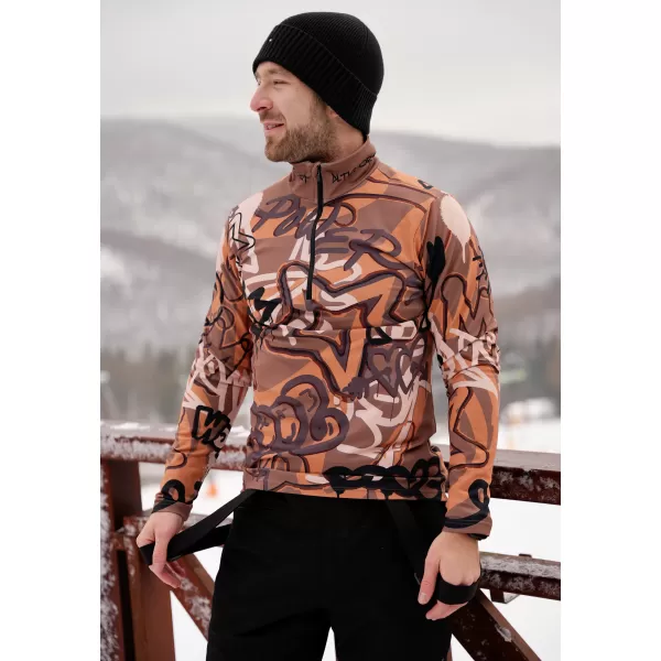  Funktionelle Thermo -Sweatshirt -Premium von Männern ALTISPORT VOJ/ALM054TER03 BRAUN 