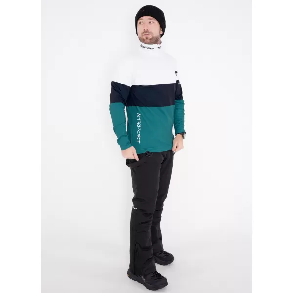  Funktionelle Thermo -Sweatshirt -Premium von Männern ALTISPORT VOJ/ALM051TER03 WEIß -GREEN 