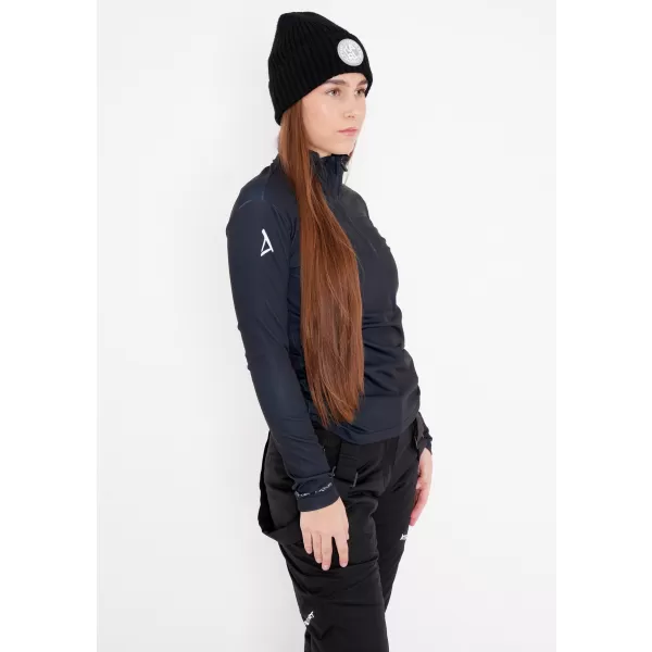  Frauenfunktionaler Thermo -Sweatshirt Premium ALTISPORT VOJ/ALW000TER03 SCHWARZ 