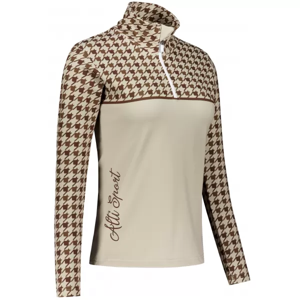  Frauenfunktionaler Thermo -Sweatshirt Premium ALTISPORT VOJ/ALW048TER03 BRAUN 