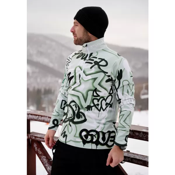  Funktionelle Thermo -Sweatshirt -Premium von Männern ALTISPORT VOJ/ALM054TER03 GRÜN 