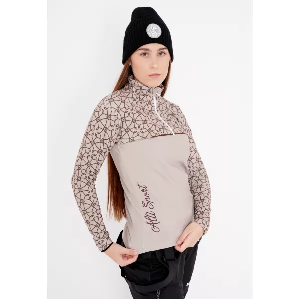  Frauenfunktionaler Thermo -Sweatshirt Premium ALTISPORT VOJ/ALW053TER03 BRAUN 