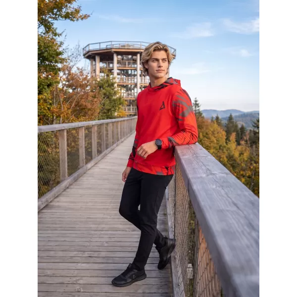  Hochwertiges Funktions-Sweatshirt für Herren ALTISPORT VOJ/ALM039MI01 ROT 