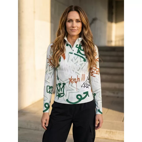  Frauenfunktionaler Thermo -Sweatshirt Premium ALTISPORT VOJ/ALW054TER03 GRÜN -BROWN 