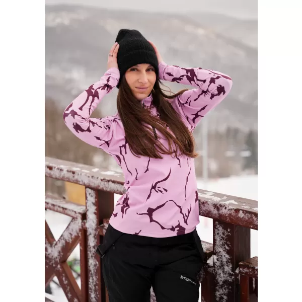  Frauenfunktionaler Thermo -Sweatshirt Premium ALTISPORT VOJ/ALW052TER03 ROSA 