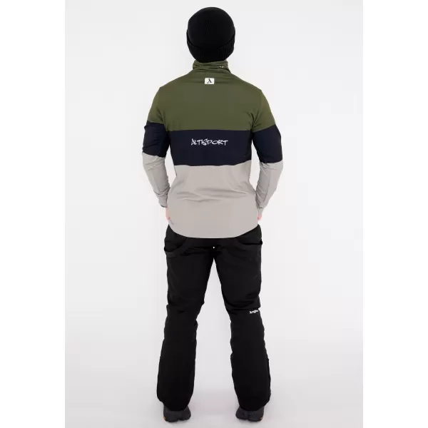  Funktionelle Thermo -Sweatshirt -Premium von Männern ALTISPORT VOJ/ALM051TER03 KHAKI 