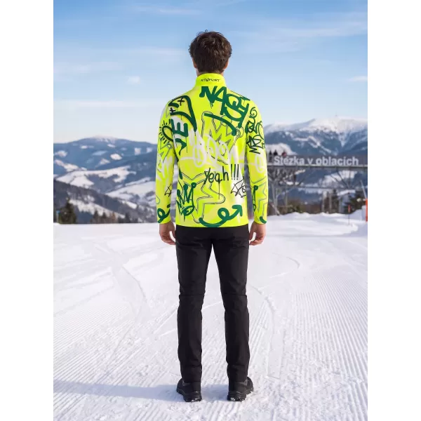  Funktionelle Thermo -Sweatshirt -Premium von Männern ALTISPORT VOJ/ALM054TER03 FLUO 