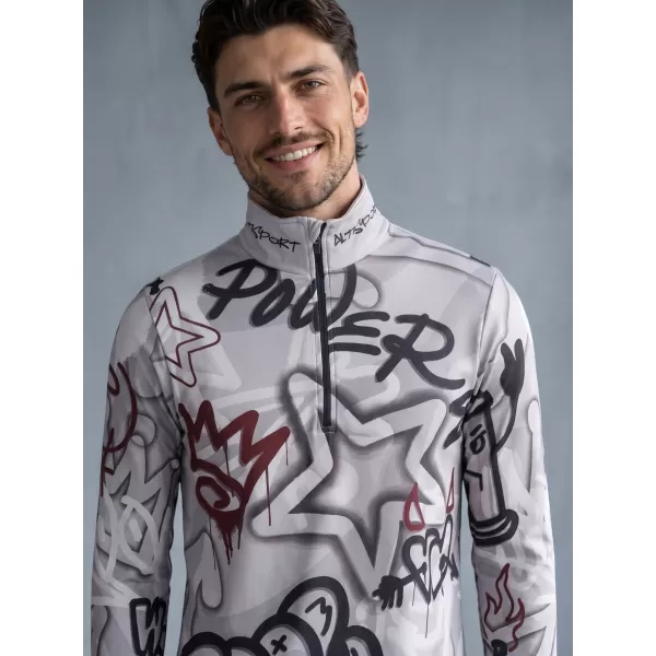  Funktionelle Thermo -Sweatshirt -Premium von Männern ALTISPORT VOJ/ALM054TER03 DUNKELGRAU 