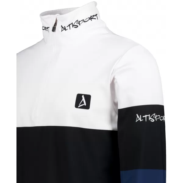  Funktionelle Thermo -Sweatshirt -Premium von Männern ALTISPORT VOJ/ALM051TER03 WEIß -BLAU 