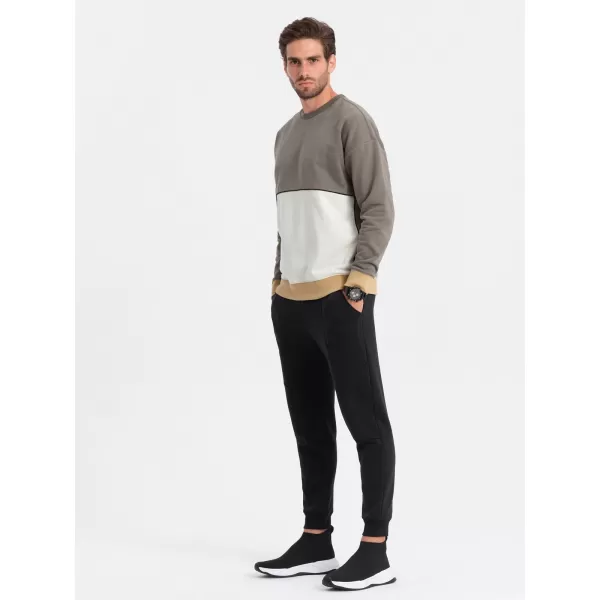  Herren -Sweatshirt OMBRE OM-SSNZ-0130 KHAKI 