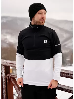Funktionelle Thermo -Sweatshirt -Premium von Männern ALTISPORT VOJ/ALM051TER03 SCHWARZ UND WEIß