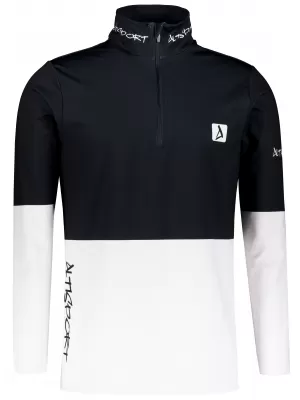 Funktionelle Thermo -Sweatshirt -Premium von Männern ALTISPORT VOJ/ALM051TER03 SCHWARZ UND WEIß