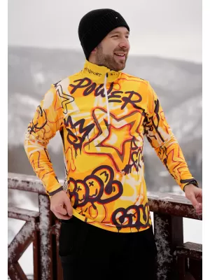Funktionelle Thermo -Sweatshirt -Premium von Männern ALTISPORT VOJ/ALM054TER03 BERNSTEIN