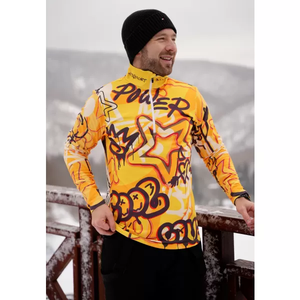  Funktionelle Thermo -Sweatshirt -Premium von Männern ALTISPORT VOJ/ALM054TER03 BERNSTEIN 