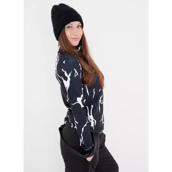  Frauenfunktionaler Thermo -Sweatshirt Premium ALTISPORT VOJ/ALW052TER03 SCHWARZ 