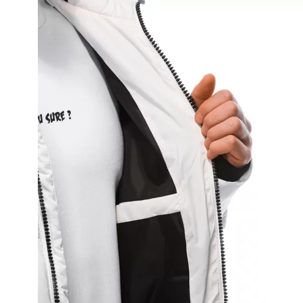  Herren Winterjacke EDOTI EM-JAHP-0101 WEIß 