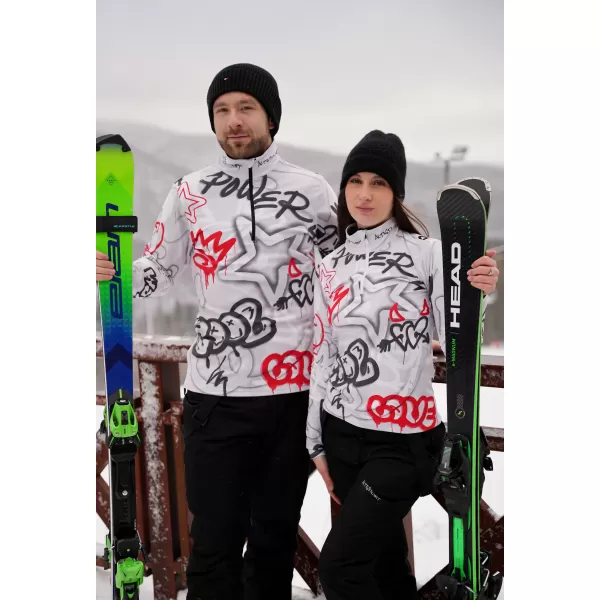  Funktionelle Thermo -Sweatshirt -Premium von Männern ALTISPORT VOJ/ALM054TER03 GRAU -RED 