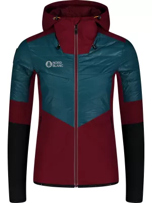 Sportjacke für Damen NORDBLANC ICEBERGS NBWJL8112 BURGUND