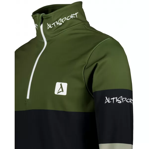  Funktionelle Thermo -Sweatshirt -Premium von Männern ALTISPORT VOJ/ALM051TER03 KHAKI 