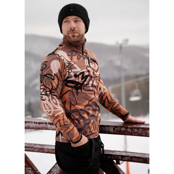  Funktionelle Thermo -Sweatshirt -Premium von Männern ALTISPORT VOJ/ALM054TER03 BRAUN 