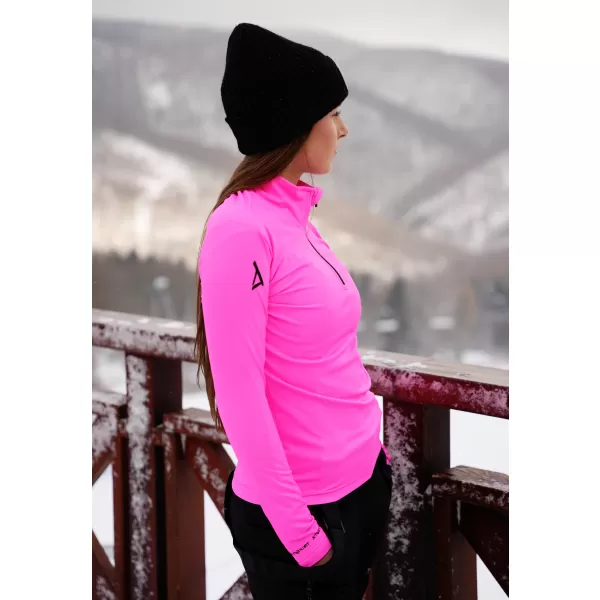  Frauenfunktionaler Thermo -Sweatshirt Premium ALTISPORT VOJ/ALW000TER03 FLUO ROSA 