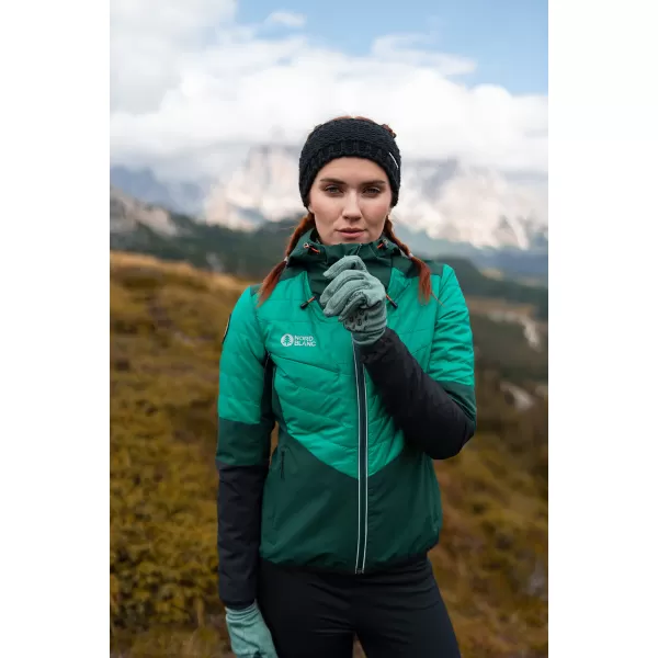  Sportjacke für Damen NORDBLANC ICEBERGS NBWJL8112 DUNKELGRÜN 