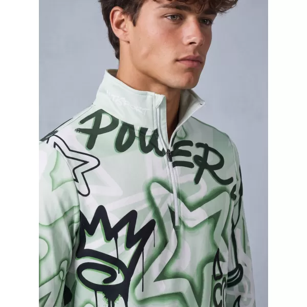  Funktionelle Thermo -Sweatshirt -Premium von Männern ALTISPORT VOJ/ALM054TER03 GRÜN 