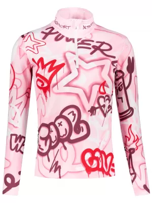 Frauenfunktionaler Thermo -Sweatshirt Premium ALTISPORT VOJ/ALW054TER03 ROSA