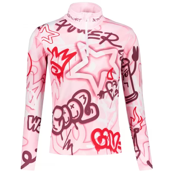  Frauenfunktionaler Thermo -Sweatshirt Premium ALTISPORT VOJ/ALW054TER03 ROSA 