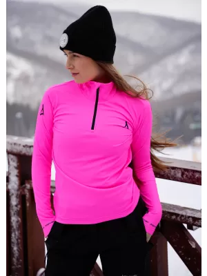 Frauenfunktionaler Thermo -Sweatshirt Premium ALTISPORT VOJ/ALW000TER03 FLUO ROSA