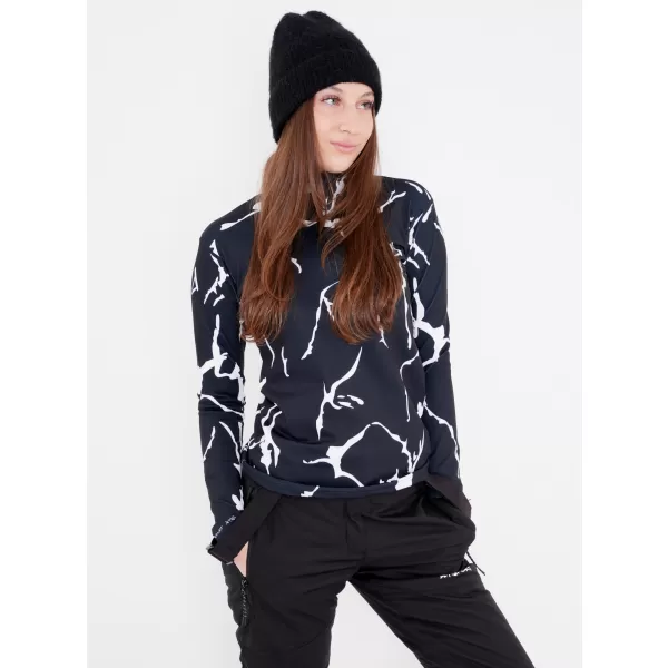  Frauenfunktionaler Thermo -Sweatshirt Premium ALTISPORT VOJ/ALW052TER03 SCHWARZ 