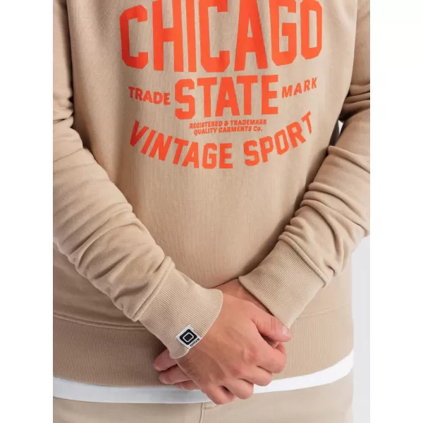  Herren -Sweatshirt OMBRE OM-SSPS-0154 SAND 