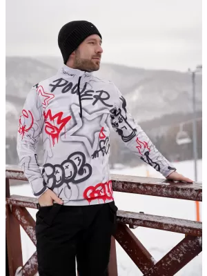 Funktionelle Thermo -Sweatshirt -Premium von Männern ALTISPORT VOJ/ALM054TER03 GRAU -RED
