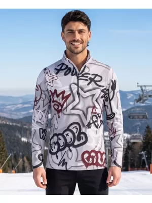 Funktionelle Thermo -Sweatshirt -Premium von Männern ALTISPORT VOJ/ALM054TER03 DUNKELGRAU