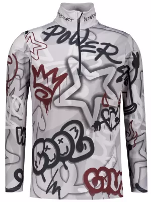 Funktionelle Thermo -Sweatshirt -Premium von Männern ALTISPORT VOJ/ALM054TER03 DUNKELGRAU