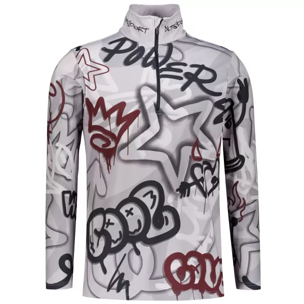  Funktionelle Thermo -Sweatshirt -Premium von Männern ALTISPORT VOJ/ALM054TER03 DUNKELGRAU 