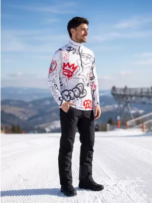 Funktionelle Thermo -Sweatshirt -Premium von Männern ALTISPORT VOJ/ALM054TER03 GRAU -RED
