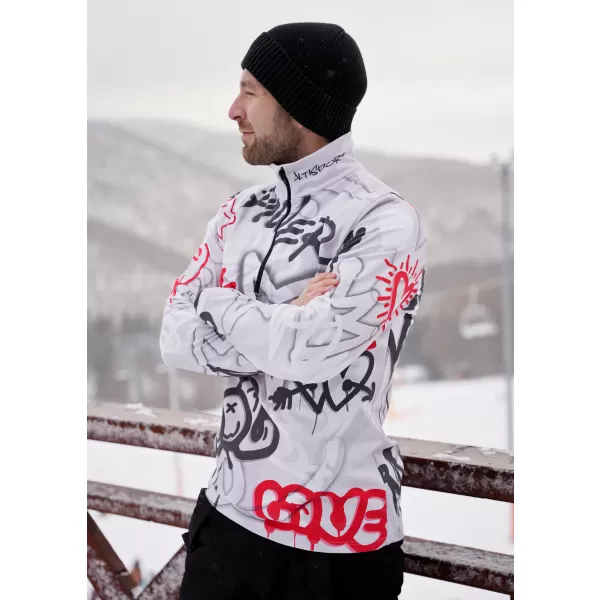  Funktionelle Thermo -Sweatshirt -Premium von Männern ALTISPORT VOJ/ALM054TER03 GRAU -RED 